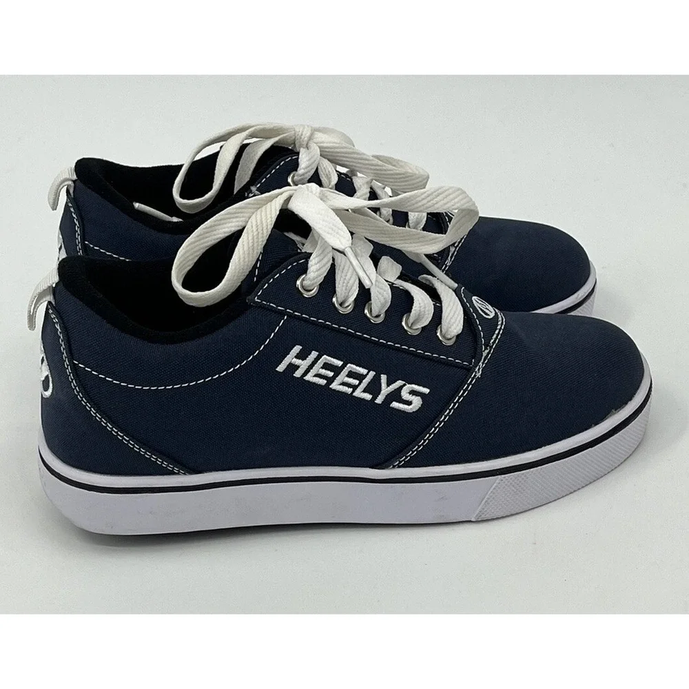 Heelys Skate Shoes Sneakers Navy Canvas Youth Size 5